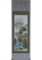 彩色山水